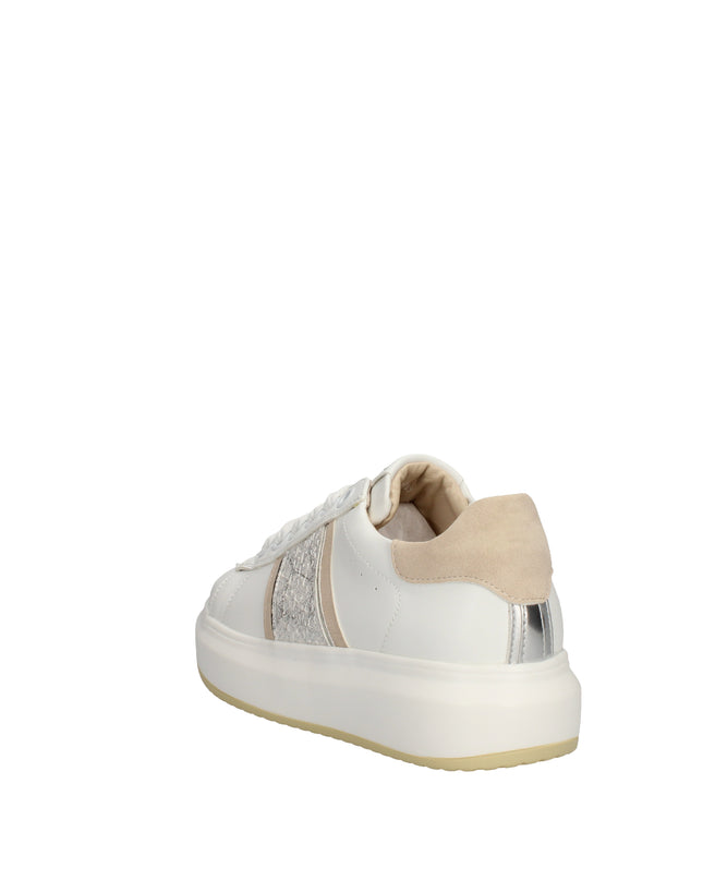 Keys sneakers platform con dettagli laminati