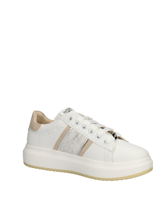 Keys sneakers platform con dettagli laminati