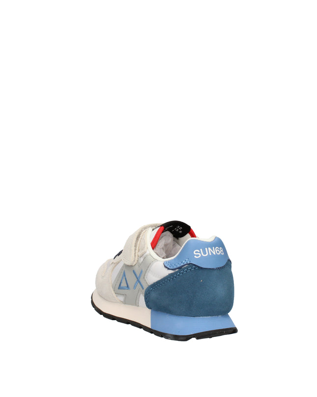 Sun68 sneakers in suede e nylon con chiusura a strappo
