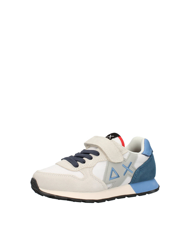 Sun68 sneakers in suede e nylon con chiusura a strappo