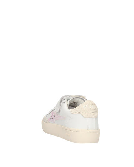 Sun 68 sneakers in ecopelle con lacci e chiusura strappo