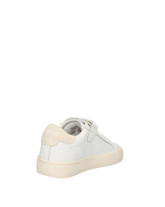 Sun 68 sneakers in ecopelle con lacci e chiusura strappo
