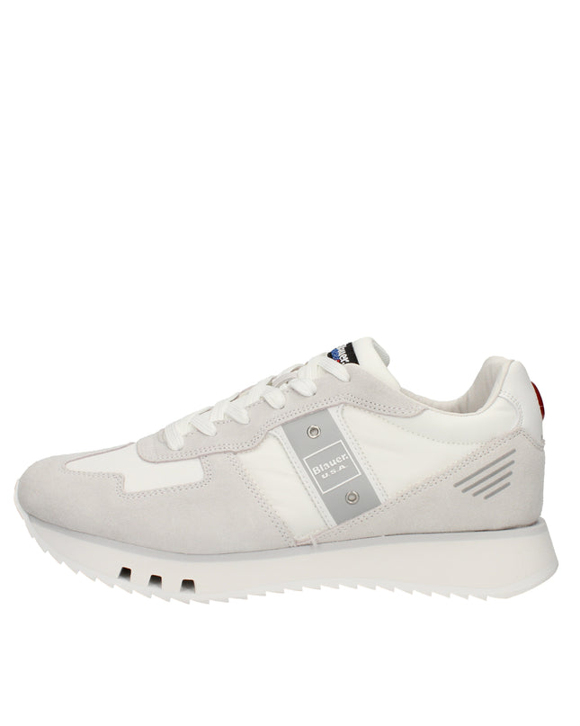 Blauer Tokyo sneakers in pelle e tessuto