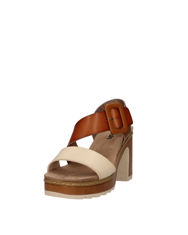 Refresh sandali in pelle con tacco grosso