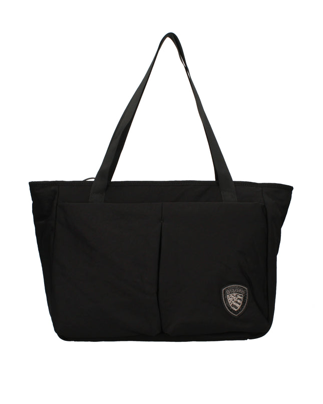 Blauer Metra borsa shopping in tessuto