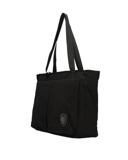 Blauer Metra borsa shopping in tessuto