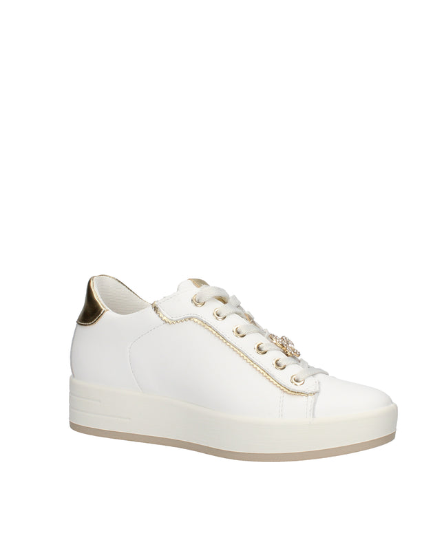 Igi&co sneakers in pelle con rialzo interno e charm