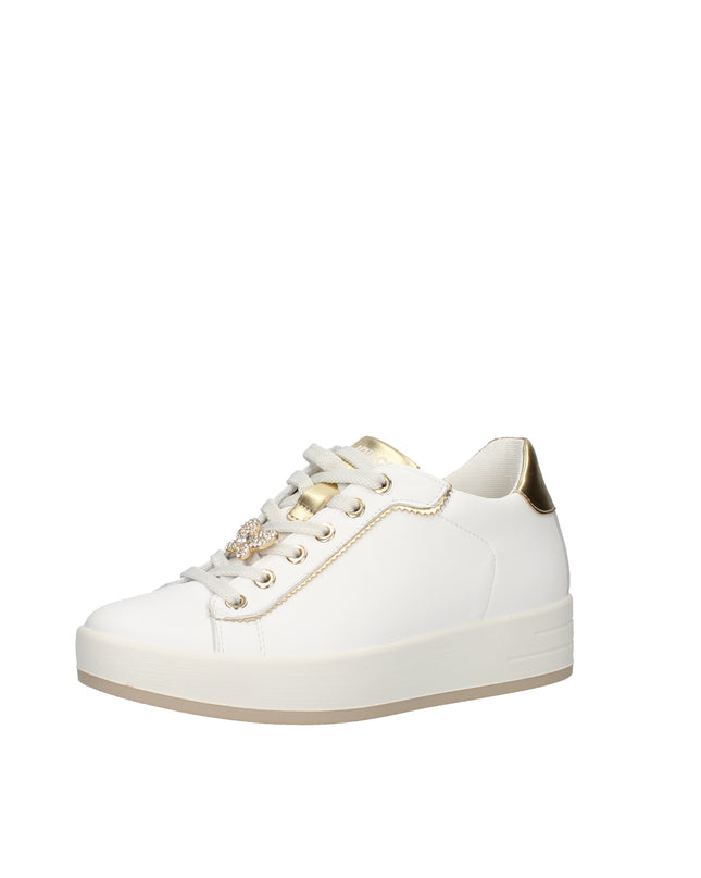 Igi&co sneakers in pelle con rialzo interno e charm