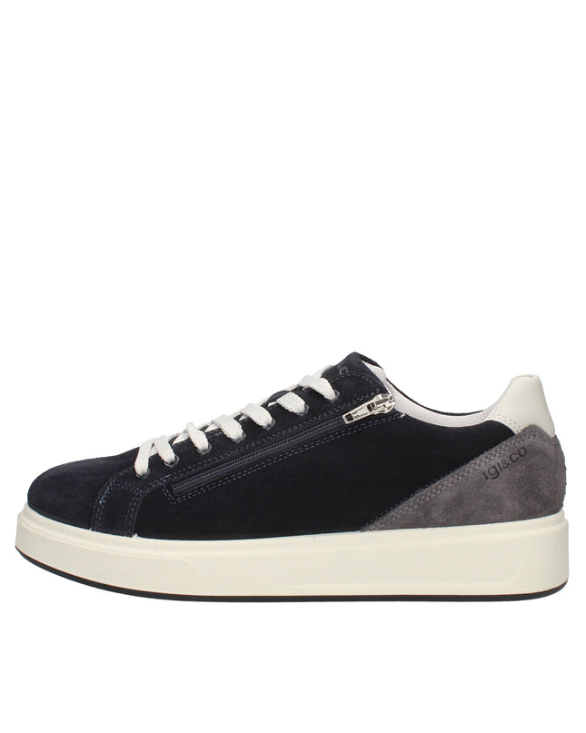 Igi&co sneakers in camoscio con zip laterale