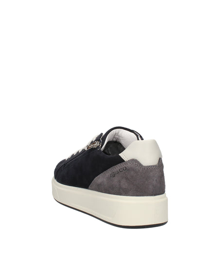 Igi&co sneakers in camoscio con zip laterale