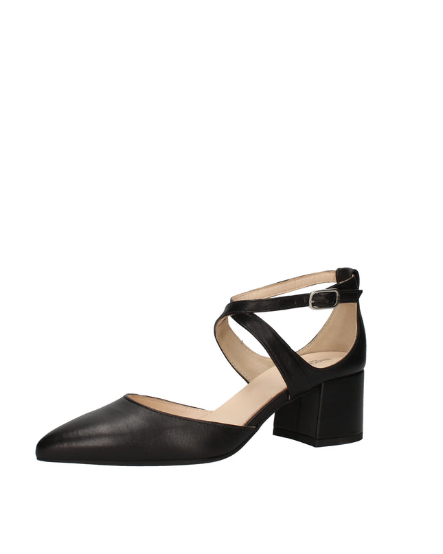 Nero Giardini decolletè con tacco grosso e cinturino regolabile