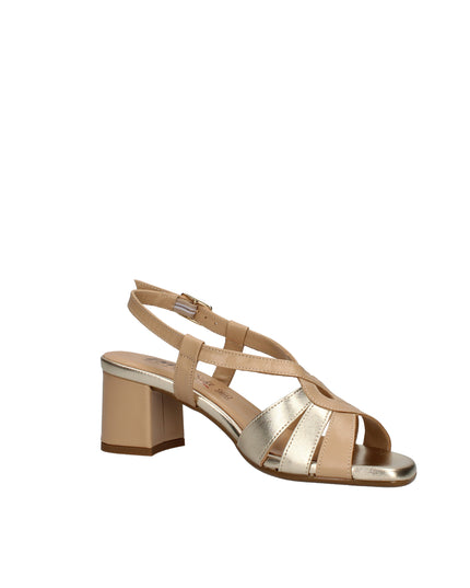 Enval Soft sandali in pelle laminata con tacco a blocco