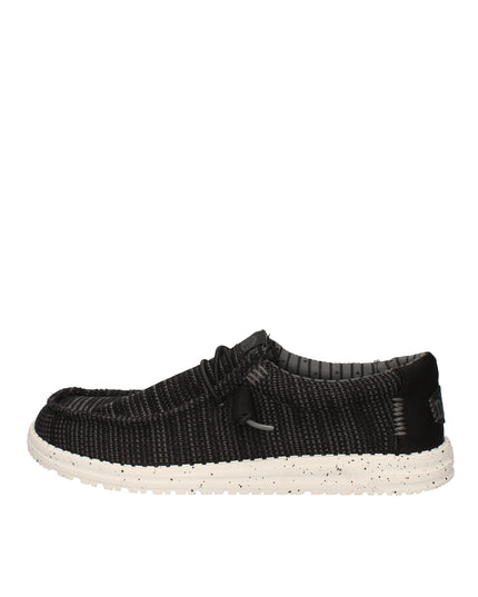 Hey Dude Wally Stretch Sox scarpe slip on in tessuto Black