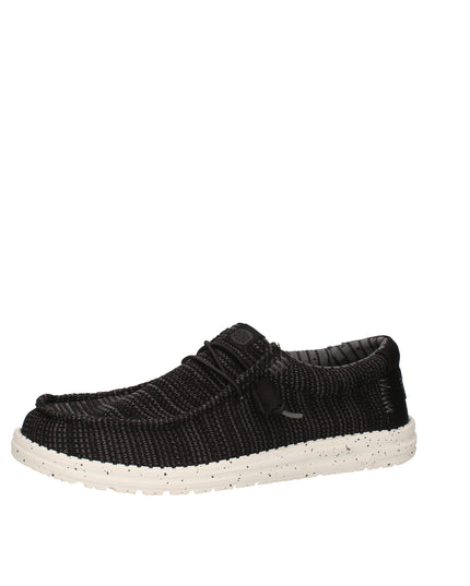Hey Dude Wally Stretch Sox scarpe slip on in tessuto Black