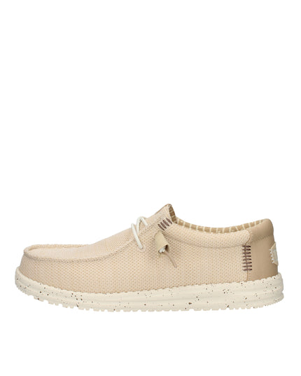 Hey Dude Wally Stretch Sox scarpe slip on in tessuto Irish Cream Egret