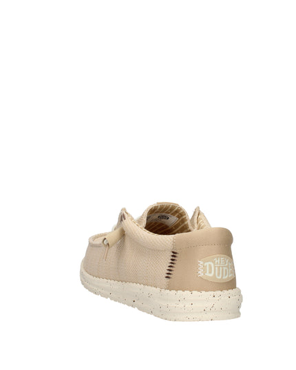 Hey Dude Wally Stretch Sox scarpe slip on in tessuto Irish Cream Egret