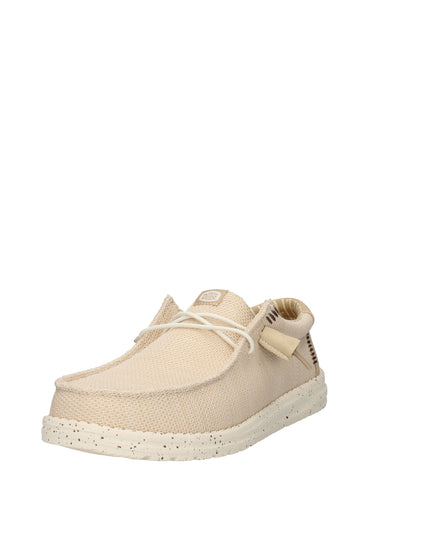 Hey Dude Wally Stretch Sox scarpe slip on in tessuto Irish Cream Egret