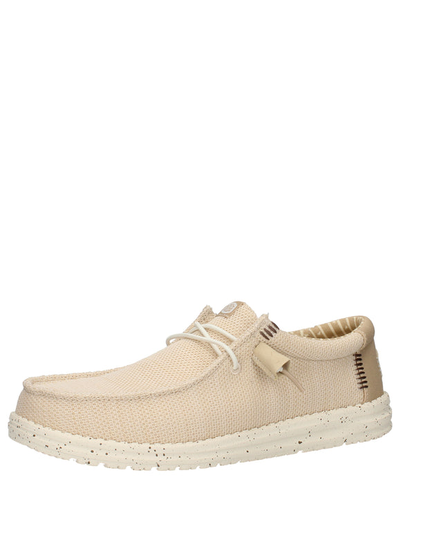 Hey Dude Wally Stretch Sox scarpe slip on in tessuto Irish Cream Egret