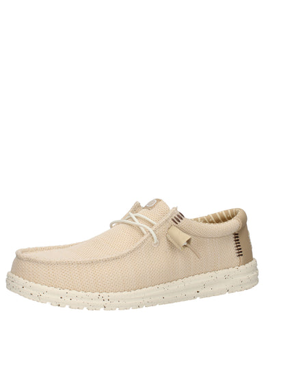 Hey Dude Wally Stretch Sox scarpe slip on in tessuto Irish Cream Egret