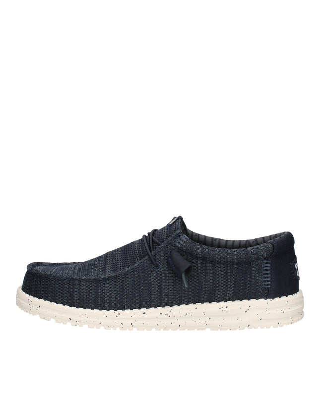 Hey Dude Wally Stretch Sox scarpe slip on in tessuto Blu