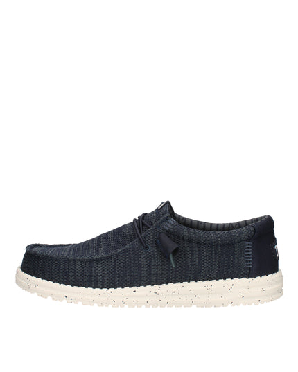 Hey Dude Wally Stretch Sox scarpe slip on in tessuto Blu