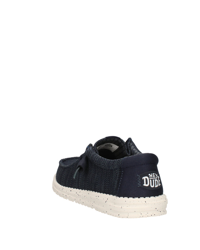 Hey Dude Wally Stretch Sox scarpe slip on in tessuto Blu