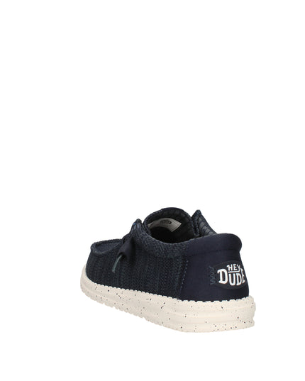 Hey Dude Wally Stretch Sox scarpe slip on in tessuto Blu