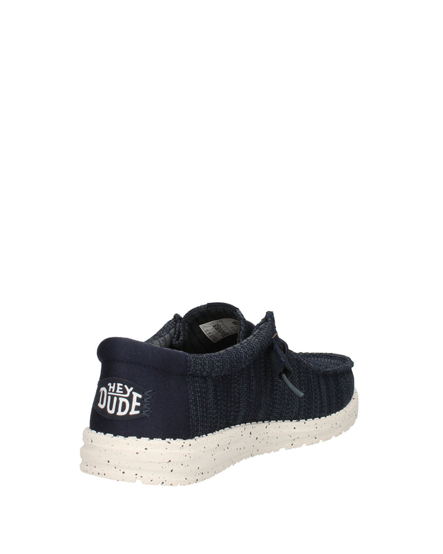 Hey Dude Wally Stretch Sox scarpe slip on in tessuto Blu