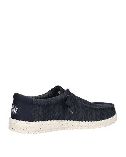 Hey Dude Wally Stretch Sox scarpe slip on in tessuto Blu