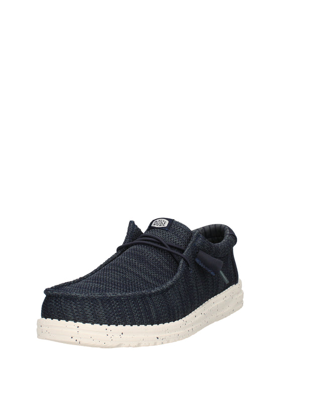 Hey Dude Wally Stretch Sox scarpe slip on in tessuto Blu
