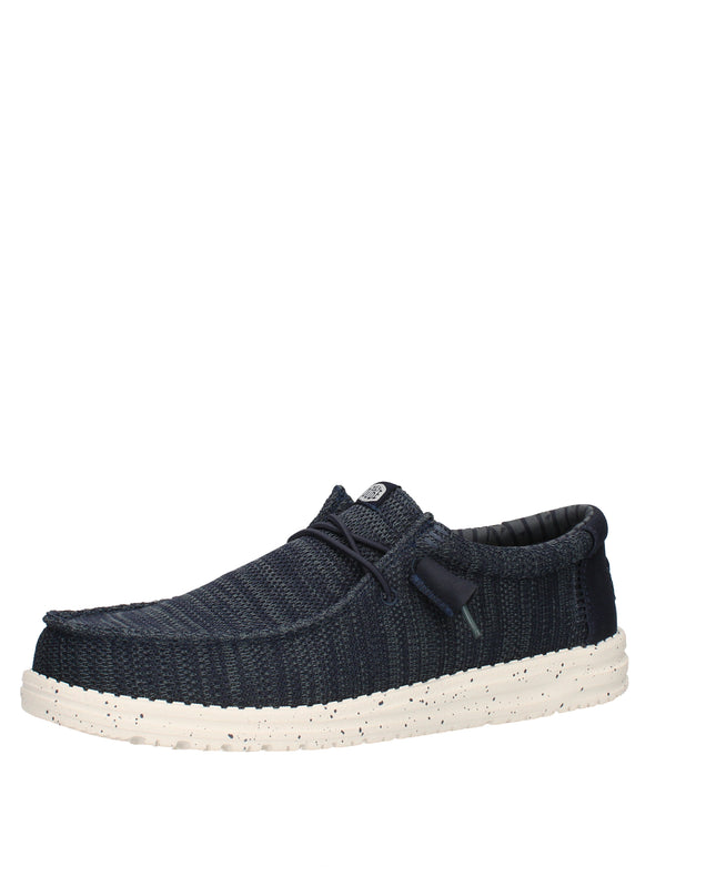 Hey Dude Wally Stretch Sox scarpe slip on in tessuto Blu
