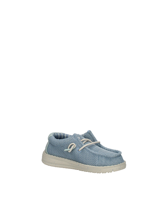 Hey Dude Wally Stretch Sox scarpe slip on in tessuto Blue Dawn Blue