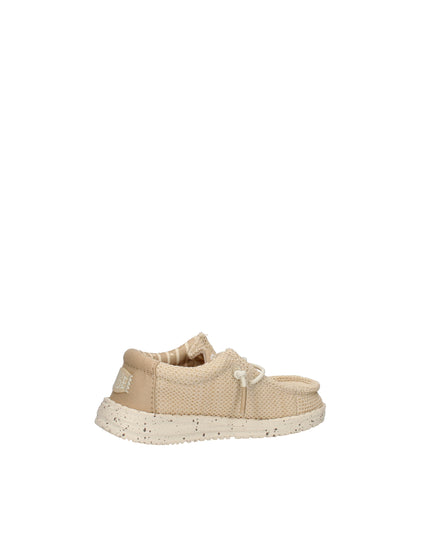 Hey Dude Wally T Stretch Sox scarpe slip on in tessuto Irish Cream Egret