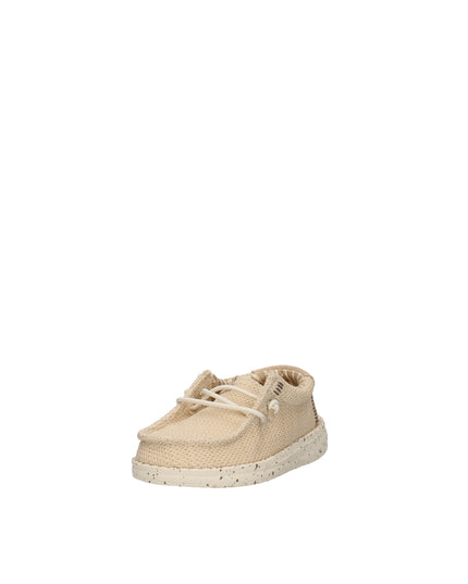 Hey Dude Wally T Stretch Sox scarpe slip on in tessuto Irish Cream Egret