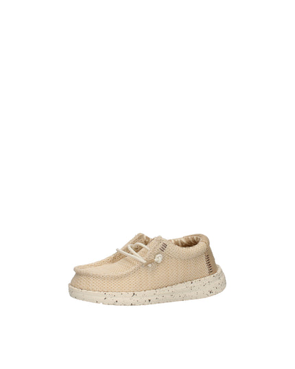Hey Dude Wally T Stretch Sox scarpe slip on in tessuto Irish Cream Egret