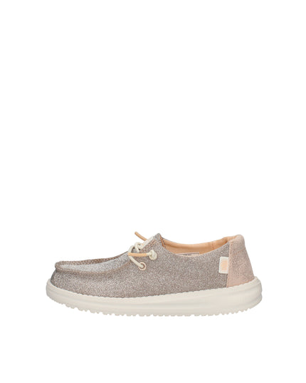 Hey Dude Wendy Metallic Sparkle scarpe in tessuto glitter