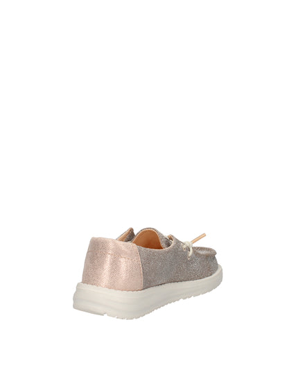 Hey Dude Wendy Metallic Sparkle scarpe in tessuto glitter