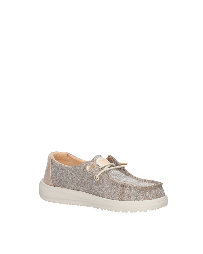 Hey Dude Wendy Metallic Sparkle scarpe in tessuto glitter