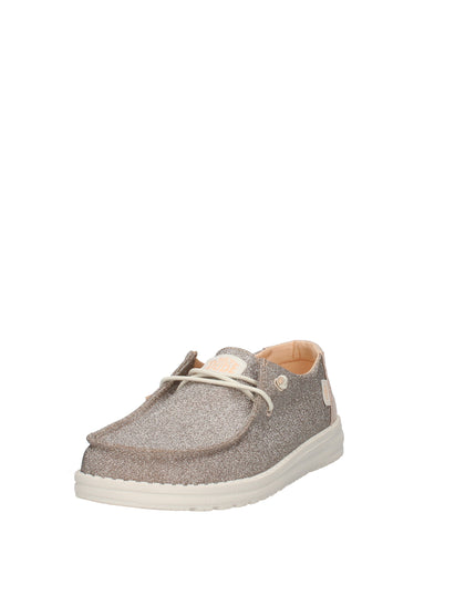Hey Dude Wendy Metallic Sparkle scarpe in tessuto glitter Rose Gold