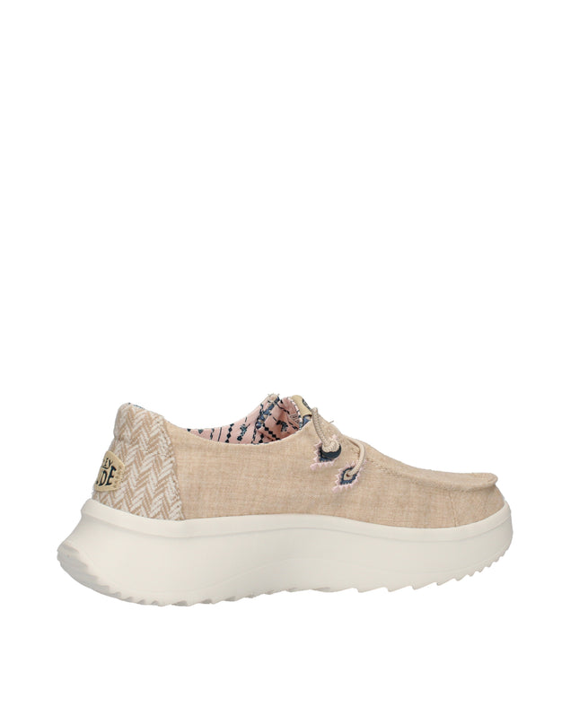 Hey Dude Wendy Peak Chambray Woven sneakers platform in tessuto