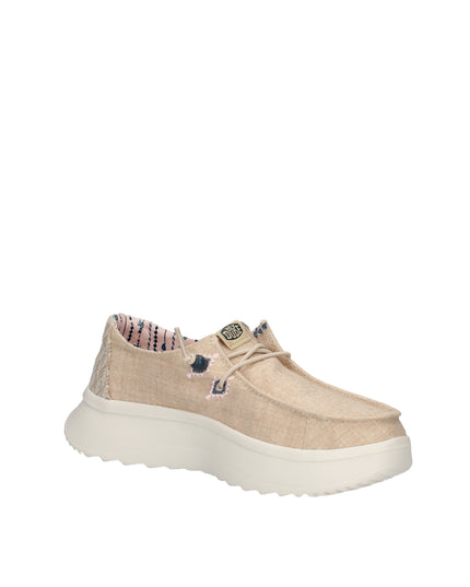 Hey Dude Wendy Peak Chambray Woven sneakers platform in tessuto
