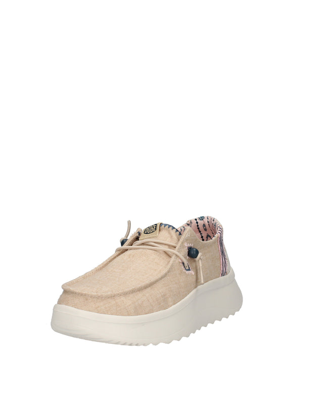 Hey Dude Wendy Peak Chambray Woven sneakers platform in tessuto