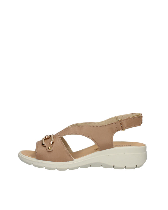 Enval Soft sandali in pelle con accessorio e chiusura a strappo