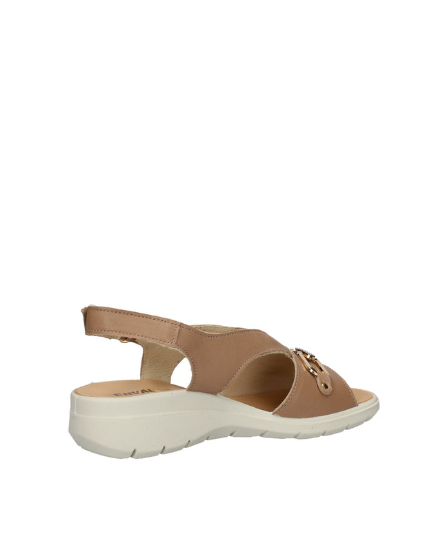 Enval Soft sandali in pelle con accessorio e chiusura a strappo