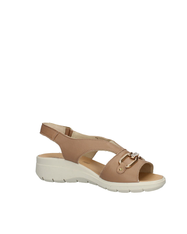 Enval Soft sandali in pelle con accessorio e chiusura a strappo