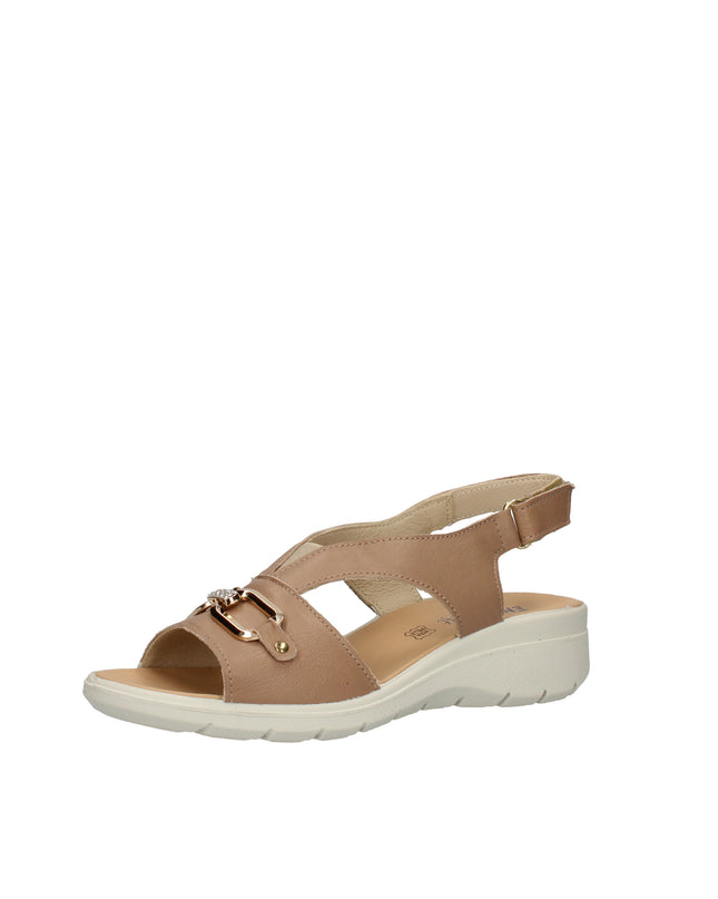 Enval Soft sandali in pelle con accessorio e chiusura a strappo
