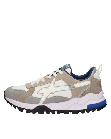 W6yz Breeze sneakers in suede e tessuto tecnico bianco e beige