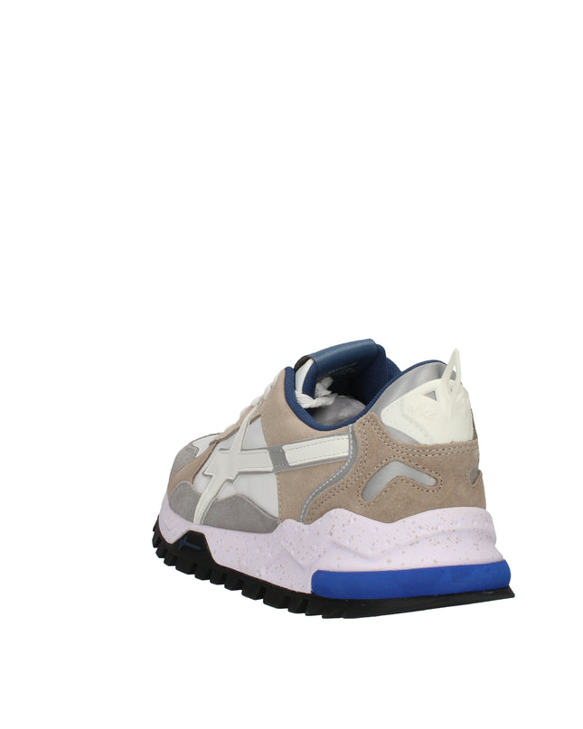 W6yz Breeze sneakers in suede e tessuto tecnico bianco e beige