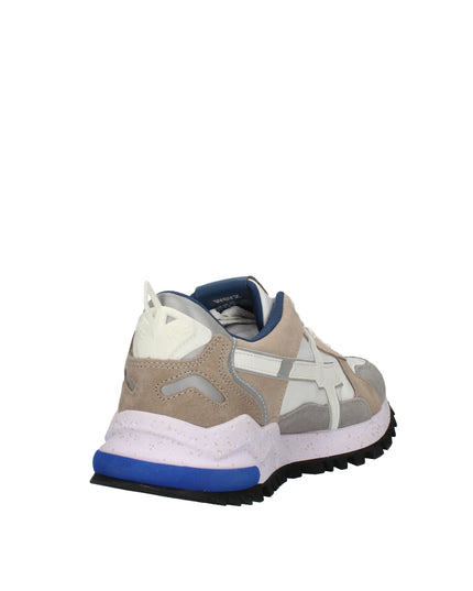 W6yz Breeze sneakers in suede e tessuto tecnico bianco e beige
