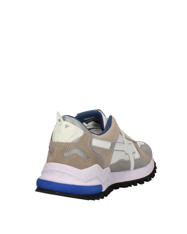 W6yz Breeze sneakers in suede e tessuto tecnico bianco e beige